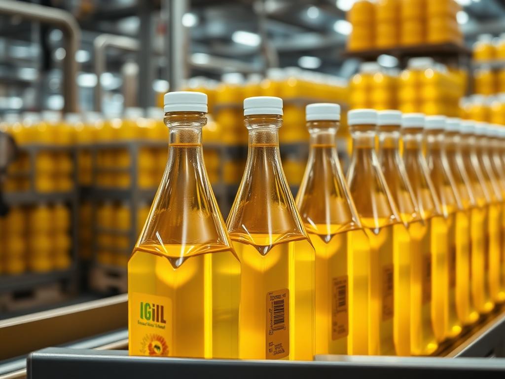 Edible oil production and bottling line